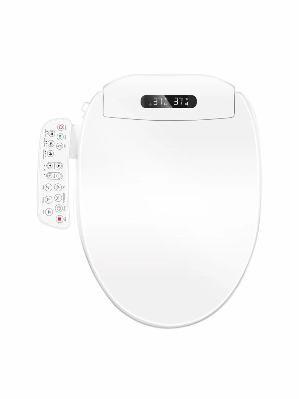 Elongated Electric⚡️Bidet Toilet🚽Seat w Air Dryer & Heated Seat